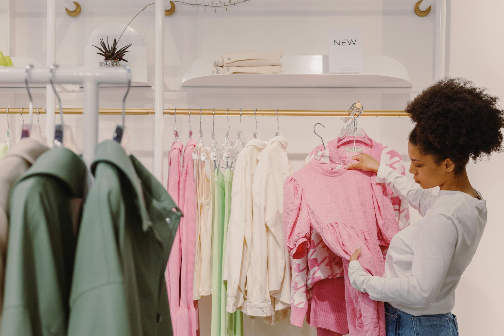 A Stylish Woman Explores Pink And Pastel